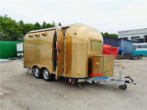UKUNG 450 X 218cm (13'1" X 7'2") Colore Oro Rimorchio per Cibo con Cucina Completa, Food Truck Mobile Attrezzato - Product Image 3