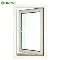 Fenêtre à battant en PVC avec cadre en PVC et isolation thermique pour applications dans les salles de bain, les chambres et les entrepôts