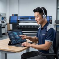 Imprimante à sublimation par transfert thermique ultra-rapide 1,9 m à 8 têtes pour machine d'impression textile numérique I3200 industrielle