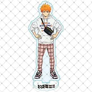 Anime Haikyuu Acrylic Desk Stand Cartoon Volleyball Junior Desktop Decor Stand Figure Model Figure Plate Holder Stand Gift