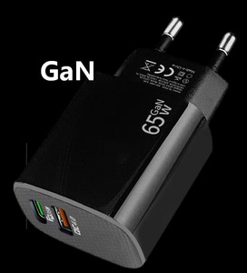 65W personalizado GaN PD 45W QC 20W 2-en-1 LED adaptador de cargador multifuncional de 2 en 1 | Tipo-<span class=keywords><strong>C</strong></span> de carga rápida - Product Image 2