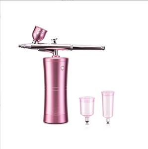 Kit de Aerógrafo Inalámbrico Profesional <span class=keywords><strong>para</strong></span> Maquillaje de Uñas, Máquina Hidratante Facial al por Mayor con Pistola Pulverizadora de Material ABS <span class=keywords><strong>para</strong></span> Tinte de Cabello y Pintura - Product Image 4