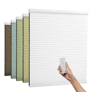 Colourful Non-Woven Fabric Top Down Blackout Honeycomb Window Blinds Motorized Cellular Blinds Supplier