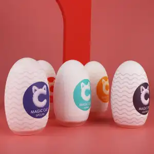 Erkekler için Masterbation fincan seks oyuncak yumurta şekli cep kedi erkek Masterbating oyuncak sexshop erkek ürünleri