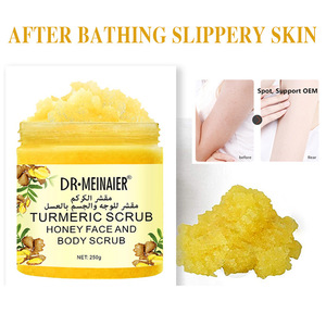 Hochwertiges Kurkuma-Peeling zur Erweichung abgestorbener Hautzellen - Reinigung - Regulierung der Ölproduktion - Ingwer-Badelotion 250g - Product Image 6