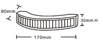 ECE R10 R65 Luces Estroboscópicas de Advertencia de Curva de 180 Grados Lámpara de Indicador Lateral Lámpara de Seguridad Intermitente para Rv Semirremolque Camión SUV