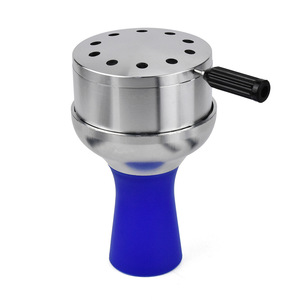 Porta Carbonella per Shisha in Metallo Satinato Moderno, Accessori Ecologici per Narghilè con Gestione del Calore - Product Image 5