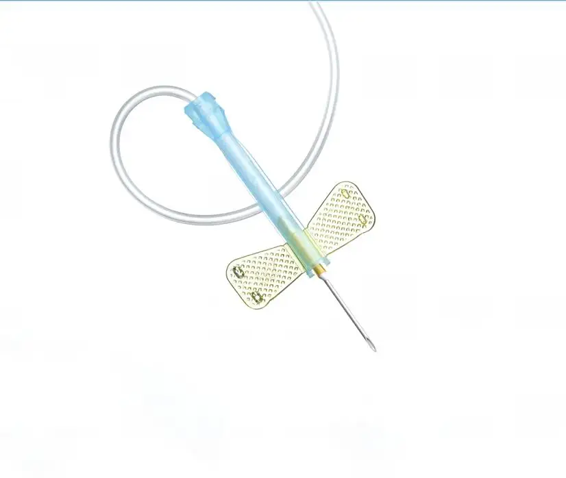 Wuzhou Medical Disposable Scalp Vein Set 21g 23g採血針バタフライ採血針安全性