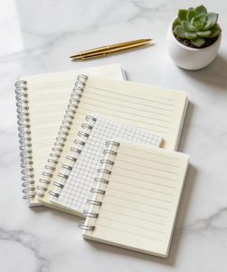 Fournitures scolaires en gros : Carnet de notes personnalisé à couverture rigide avec reliure spirale pour <span class=keywords><strong>l</strong></span>'organisation et le journalisation - Product Image 1