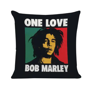 Funda de cojín de lino <span class=keywords><strong>Bob</strong></span> <span class=keywords><strong>Marley</strong></span> Jamaica Hip-hop Reggae Godfather Weed French para tumbona - Product Image 3