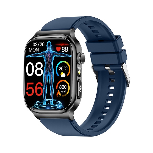 TK18 Reloj Inteligente AMOLED ECG Heart Rate Blood Oxygen Body Temperature IP68 Waterproof BT Calling 650mAh Fitness Smartwatch