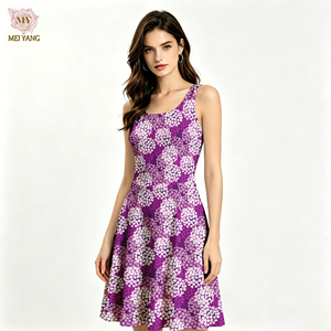<span class=keywords><strong>Vestido</strong></span> sin mangas con estampado floral personalizado Meiyang, <span class=keywords><strong>vestido</strong></span> de verano, <span class=keywords><strong>vestido</strong></span> acampanado de línea A, <span class=keywords><strong>vestido</strong></span> tipo pinafore, ropa de mujer - Product Image 1