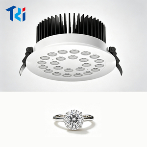 <span class=keywords><strong>Telecomando</strong></span> a colori personalizzato 24W, 48W ha condotto la <span class=keywords><strong>luce</strong></span> rotante della visualizzazione dei gioielli per l'armadietto degli orologi di marca - Product Image 3