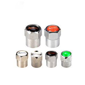 Wheelsky – Nouveaux capuchons de valve de pneu de voiture personnalisés avec logo, indicateur de pression, colorés, en métal/laiton/plastique, tige en ABS chromé - Product Image 1