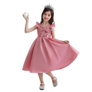 Nuevo Vestido de Lentejuelas con un Hombro Descubierto y Manga Volante para Niñas 2026, Vestido de Princesa con Lazo para Bodas y Fiestas de Cumpleaños - Product Image 5