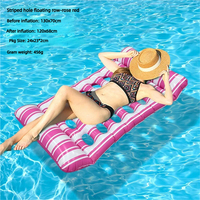 Hamac flottant gonflable très populaire pour la piscine, chaise-hamac aquatique personnalisée, lit flottant pour jeux aquatiques estivaux