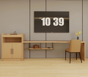 Juego Completo de Muebles Personalizados para Habitaciones de <span class=keywords><strong>Hotel</strong></span>, Armario RTA para Dormitorio, Muebles para Hostelería, Venta al Por Mayor de Fábrica - Product Image 4