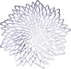 مفارش ديكورية, مفارش ديكورية مصنوعة من مادة البولي فينيل كلوريد ذهبية مضغوطة على شكل دائري باللون الذهبي ، مقاومة للحرارة ، تستخدم في تناول الطعام والزفاف - Product Image 6