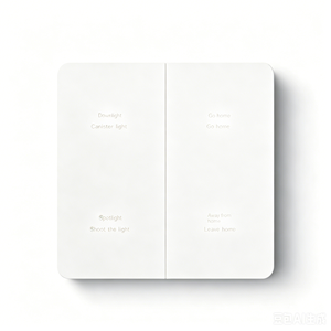 Interruptor de Pared Táctil Wi-Fi Inteligente Tuya de 2 Botones, Estilo Minimalista, Plástico, 10A, 230V, IP20, con Control por Voz - Product Image 4