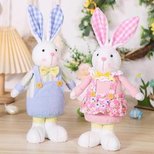 2024 superventas Peluches Juguetes De Animales personalizados lindo Kawaii pareja conejo puntada juguetes de animales de peluche para niñas niños Peluches - Product Image 6