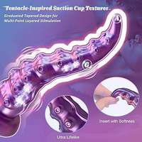 Plug anal géant vibrant en forme de pieuvre avec ventouse, stimulation du point G féminin, 100% étanche, jouet sexuel pour adultes