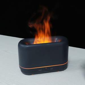 Diffuseur d'arômes ultrasonique, humidificateur à flamme, 200ml, lumière LED USB, pour la maison et le bureau - Product Image 4