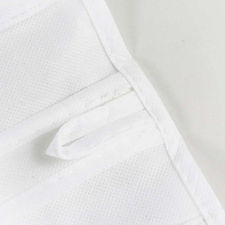 Eco friendly non woven bridal gown white long wedding dress garment bag with logo