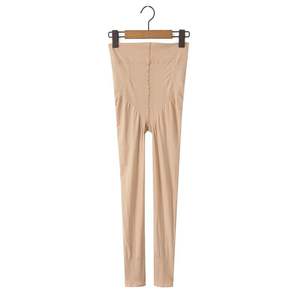 Leggings sculptants taille moyenne pour femmes, version coréenne, grande taille, en tissu jersey respirant, longueur intégrale, effet amincissant - Product Image 1