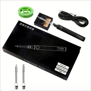 Outil de réparation de vélo portable, mini, sans fil, électrique, multifonction, réglage de la température, en alliage d'aluminium, pour l'extérieur, noir - Product Image 4