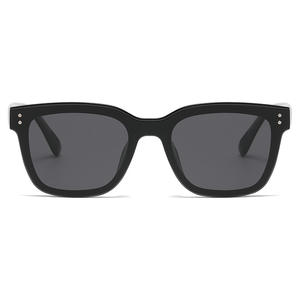 Ks-3860 Gafas de sol para mujer con montura cuadrada Tr Metals polarizadas Uv400 tipo 3, color negro C1, negro brillante - Product Image 3