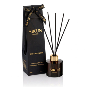 AIKUN Eco Friendly Soy Wax Long Lasting Glass Scented Candle and <b>Reed</b> <b>Diffuser</b> Set for Global Markets - Product Image 2