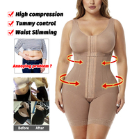 Korset Pembentuk Tubuh Tahap 2 Fajas Shaper, Pakaian Dalam Pasca Operasi & Pasca Melahirkan, Korset Pelangsing, Girdle BBL, Shapewear Kolombia