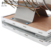 ZORUE Nouveau fumoir à abeilles manuel en acier inoxydable pour l'apiculture Certifié ISO Garantie 1 an 28,7x22,3x13cm 0,2kg