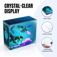 Boîtier de protection transparent en PET de 0,5 mm d'épaisseur pour boîtes d'entraînement Elite (ETB) PKMN, TCG, CCG, anti-rayures