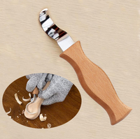 Lot de 5 outils de sculpture sur bois pour enfants – Ciseaux et couteaux à bois pour la sculpture manuelle