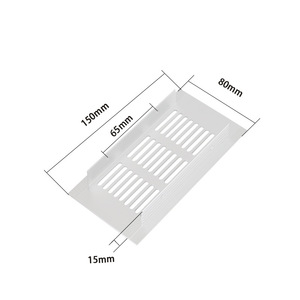 Ventilation d'échappement en aluminium pour camping-car, maille de ventilation pour dissipation de la chaleur, 80x150mm, ajustement universel - Product Image 2