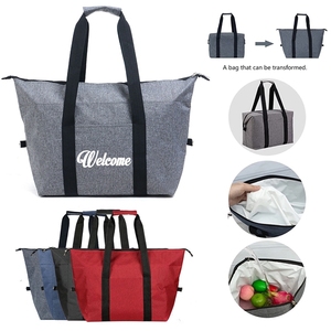 Sac isotherme réutilisable et tendance avec fermeture éclair, en mousse épaisse, pour le transport de denrées chaudes ou froides, idéal pour les courses. - Product Image 2