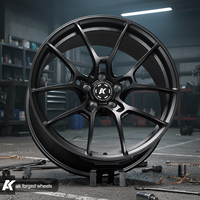 Jantes de course sportives de style Black Ray forgées sur mesure Wangu, adaptées à Porsche GT3 GT4 Audi SQ5 Volkswagen et BMW