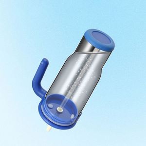Kids Insulated Stainless Steel Tumbler Handle Leakproof and Spill Proof <b>Mug</b> With Lid & Straw for <b>Camping</b> - Product Image 3