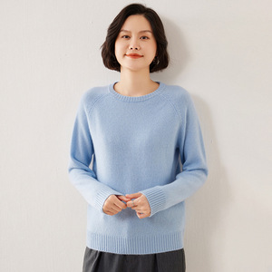 100 Pure Cashmere Sweaters Manufacturers <strong>Women</strong> Crew Neck Knitted Sweater Autumn Winter Casual <strong>Warm</strong> <strong>Jumper</strong> - Product Image 3