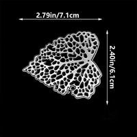 Matrice de découpe en métal en forme de feuille pour albums photo DIY, boîtes cadeaux, cartes en papier, cartes de vœux et scrapbooking