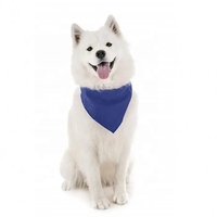 Bandana triangulaire pour animaux de compagnie, imprimé par sublimation, couleur unie, logo personnalisé, pour chiens et chats de petite et grande taille, vente en gros