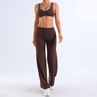 Ensembles de sport pour femmes, vêtements de yoga contrastés, ensembles de sport pour femmes, ensembles 2 pièces à séchage rapide pour la gym et le fitness