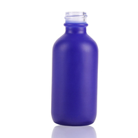 Bouteille compte-gouttes ronde en verre Boston de 30 ml, 60 ml, 120 ml, 2 oz, avec bouchon en aluminium, couleurs violet, vert, jaune, orange