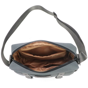 Sac bandoulière en toile pour homme, sac messager décontracté, petit sac à bandoulière, sac de voyage pour téléphone avec sangle réglable - Product Image 6