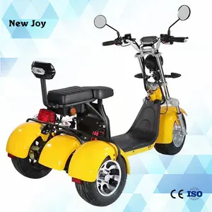 64v for Foreign Trade Business Wholesale of Electric Vehicles, Adult Digital 60V Three Wheels Wide Tire Electric Scooter