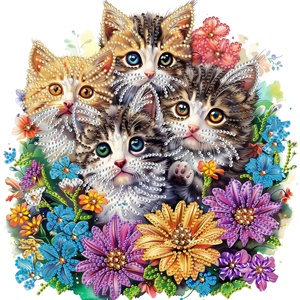 XIXI Kit de Peinture Murale DIY Style Américain Moderne, Peinture Florale Peinte à la Main, Décoration Murale en Acrylique Imprimé, Thème Animal Unique Colibri pour la Maison - Product Image 3
