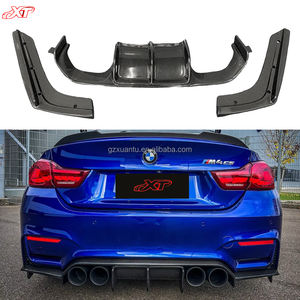 F 80 <span class=keywords><strong>V</strong></span> Stijl 3 Stuks Koolstofvezel Achterdiffuser Voor Bmw M3 M4 F80 F82 Achterbumper Lipsplitter Spoiler 15-19 - Product Image 1