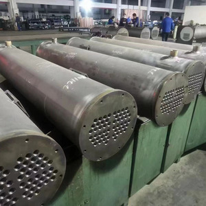 เครื่องแลกเปลี่ยนความร้อนแบบระบายความร้อนด้วยอากาศชนิดท่อคอนเดนเซอร์ไทเทเนียมแบบเปลือกและท่อสำหรับการระบายความร้อนสารละลายอัลคาไลน์ - Product Image 2