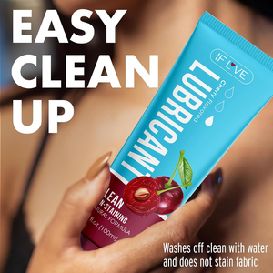 Gel lubrifiant personnel parfum cerise, formule à base d'eau, compatible avec les jouets et les préservatifs, gel intime lisse non tachant 100ml - Product Image 4